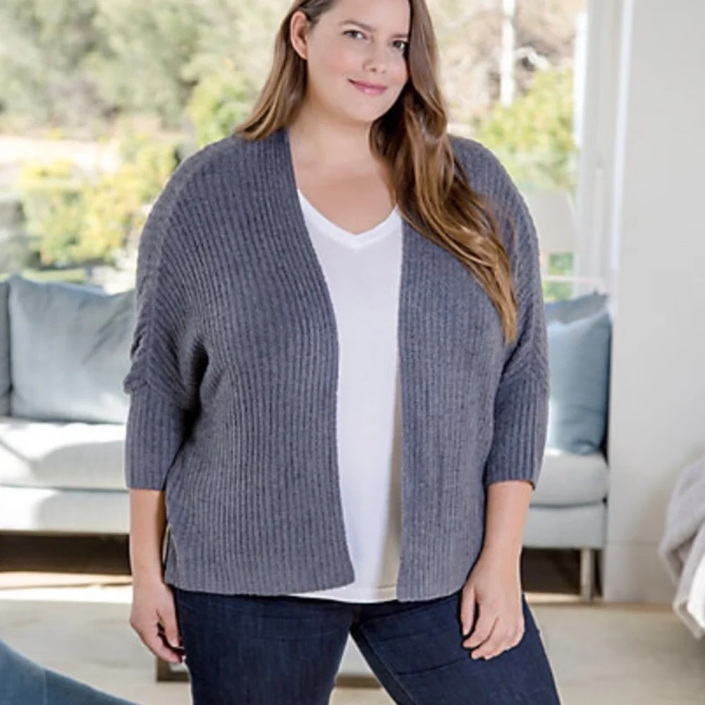 Barefoot Dreams CozyChic Lite Ribbed Shrug Cardi Size Large/XL